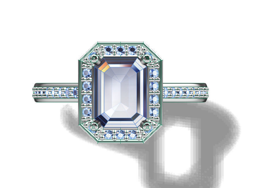 Fashion ring 3D print model_2