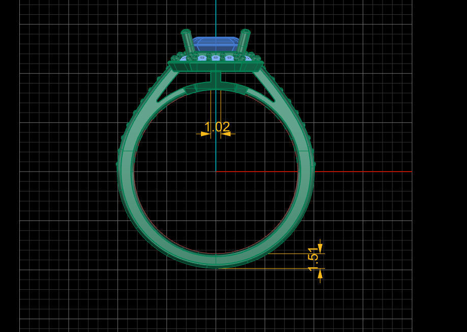 Fashion ring 3D print model_18