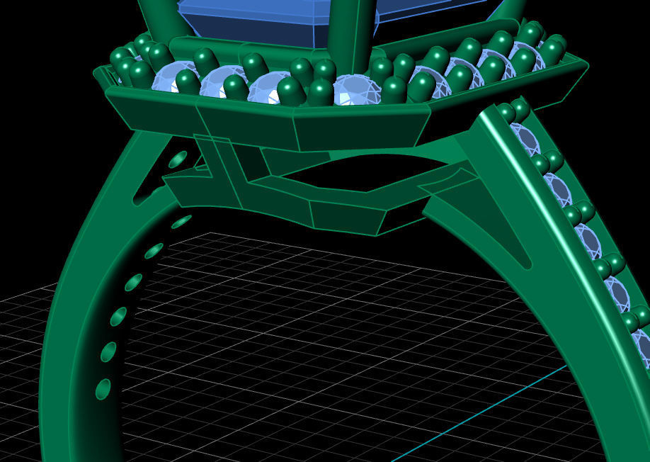 Fashion ring 3D print model_19