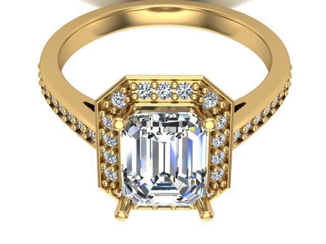 Fashion ring 3D print model_1