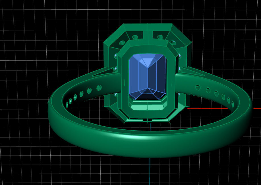 Fashion ring 3D print model_16