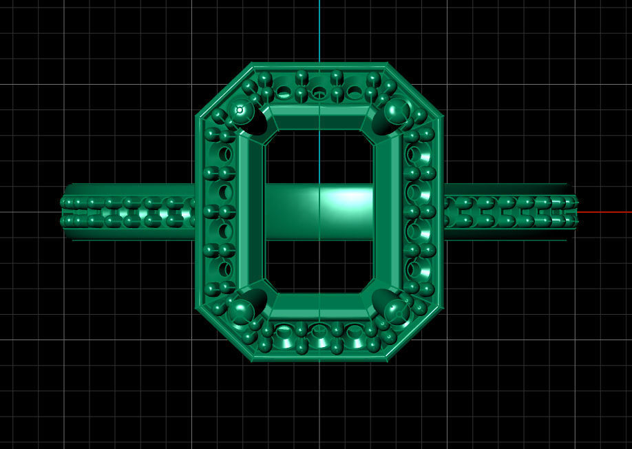 Fashion ring 3D print model_11