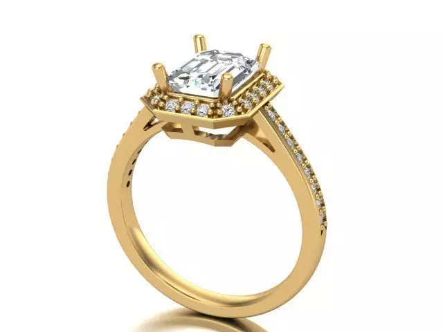 Fashion ring 3D print model_0