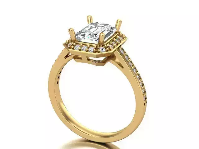 Fashion ring 3D print model