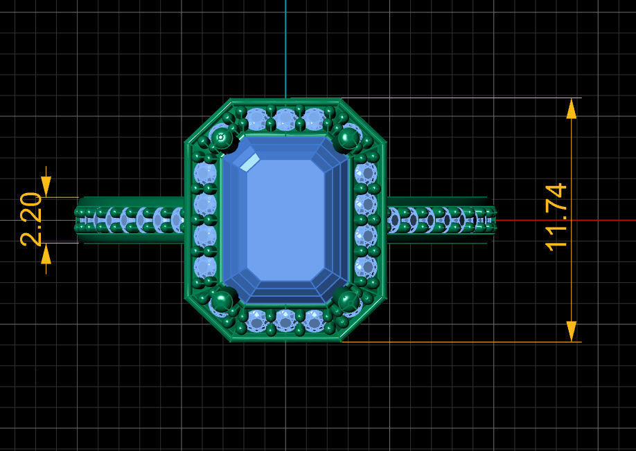 Fashion ring 3D print model_8