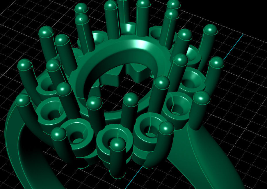 Fashion ring 3D print model_3