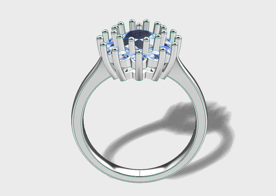 Fashion ring 3D print model_14
