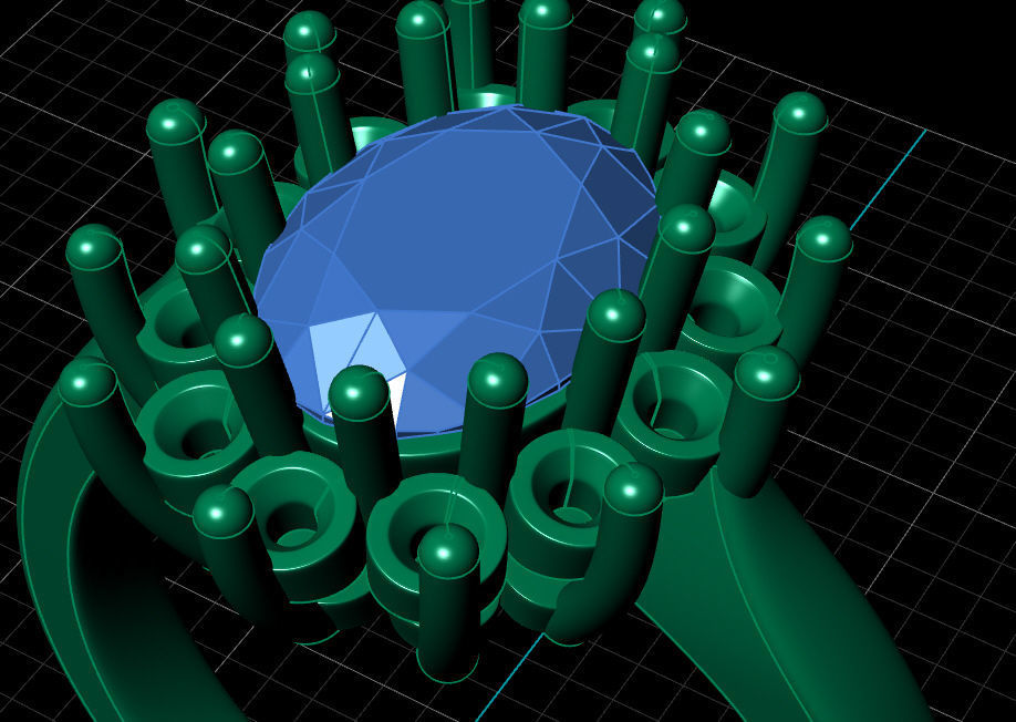 Fashion ring 3D print model_4