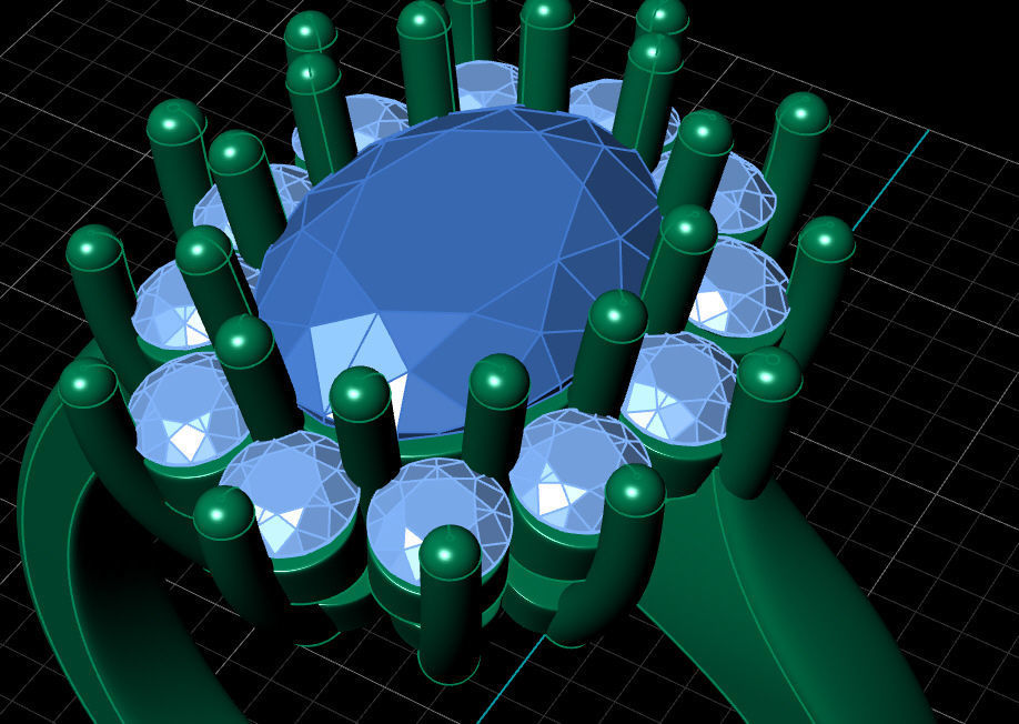 Fashion ring 3D print model_5