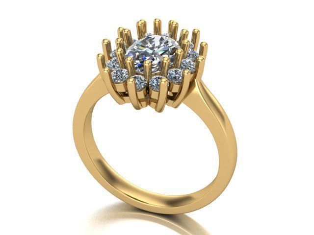 Fashion ring 3D print model_9