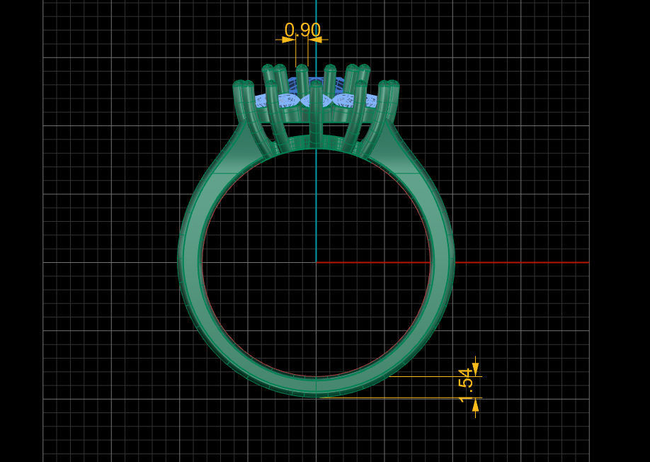 Fashion ring 3D print model_19