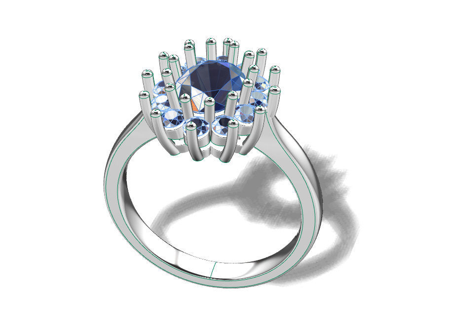 Fashion ring 3D print model_11