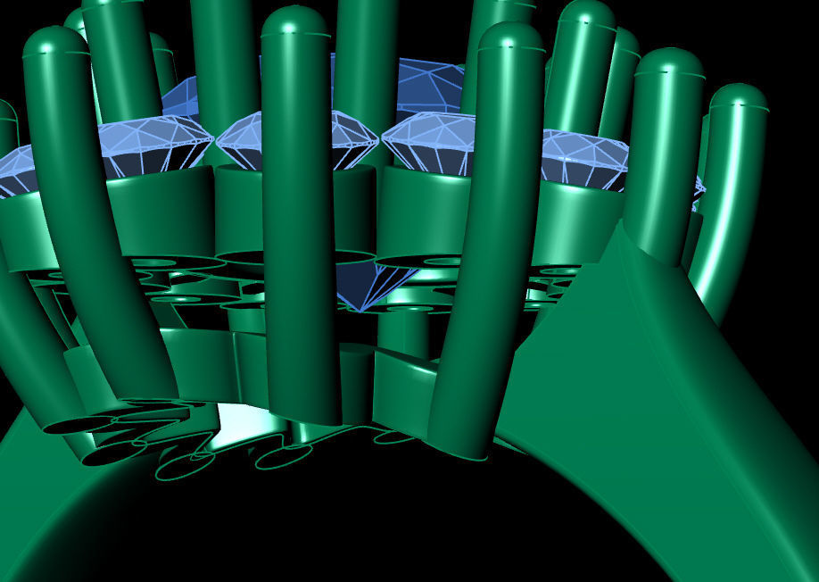 Fashion ring 3D print model_7