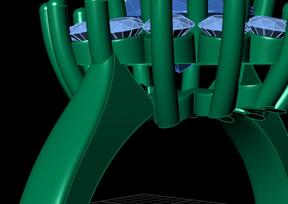 Fashion ring 3D print model_8