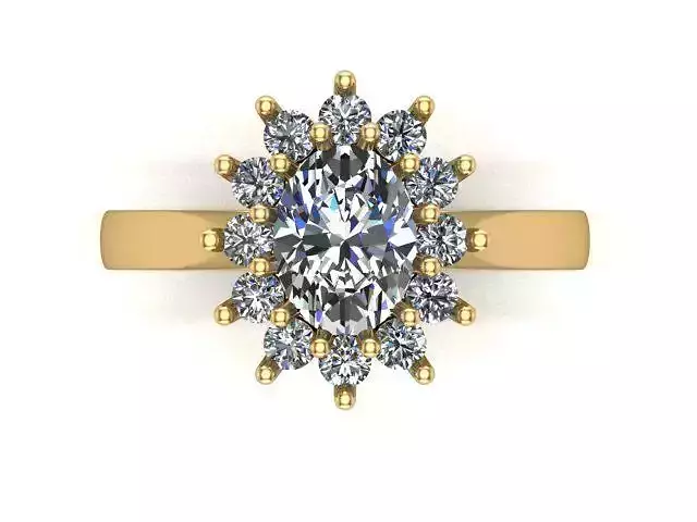 Fashion ring 3D print model