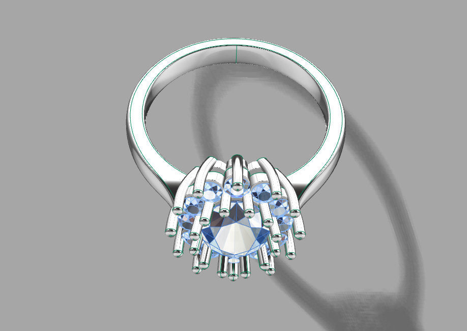 Fashion ring 3D print model_15