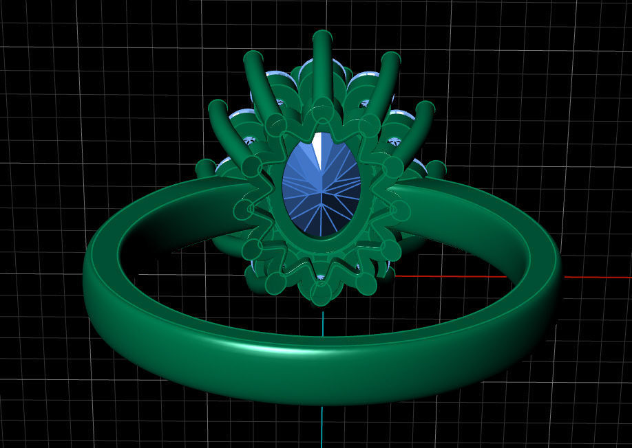 Fashion ring 3D print model_6