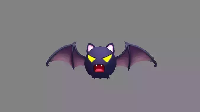 Cartoon bloodsucking bat