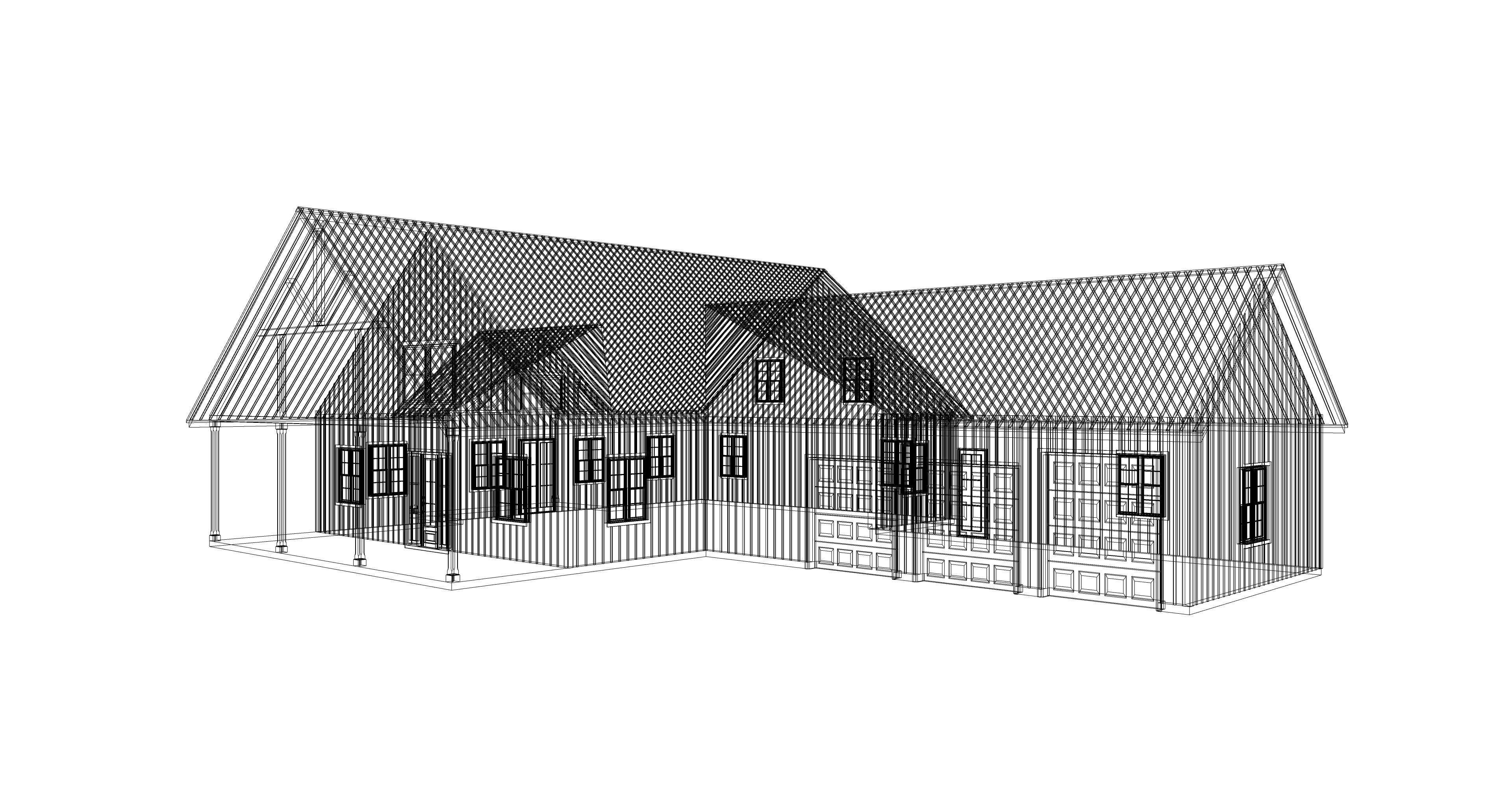 Barndominium House 025 -Archimple LLC 3D model_1