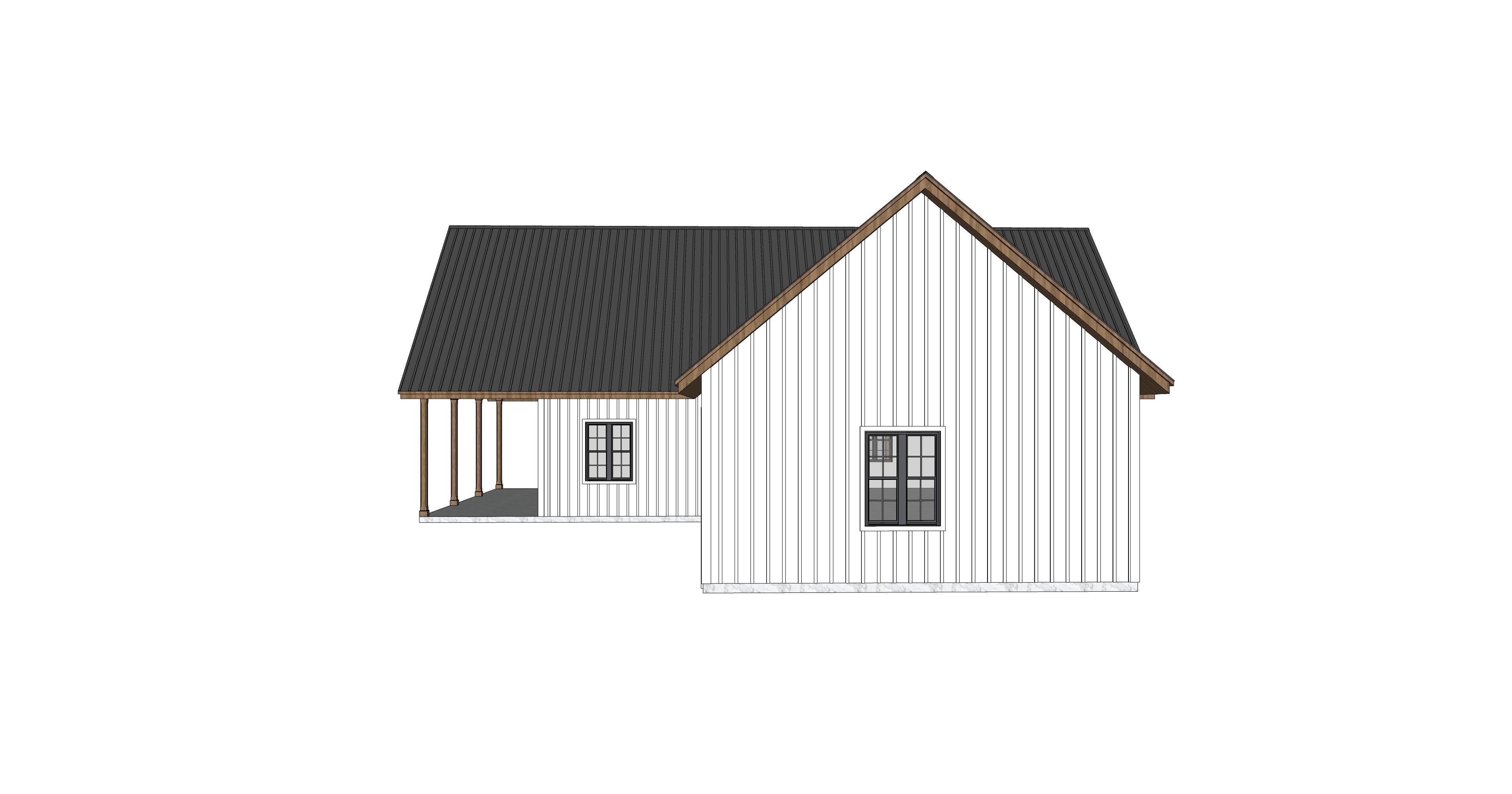 Barndominium House 025 -Archimple LLC 3D model_6
