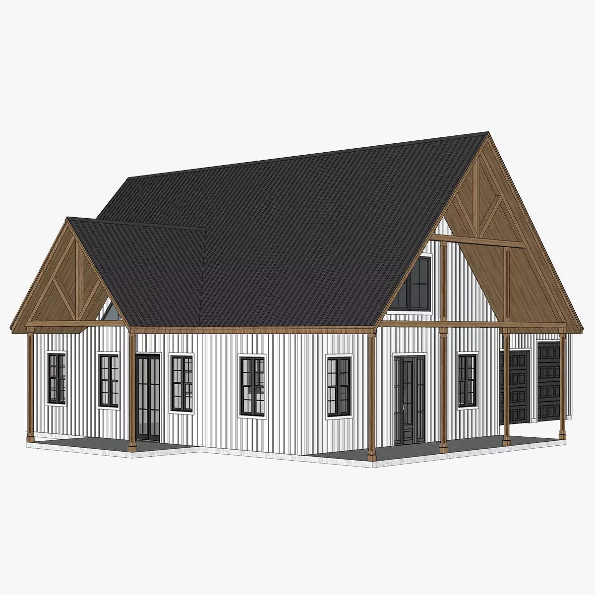 Barndominium House 025 -Archimple LLC 3D model_0