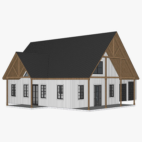Barndominium House 025 -Archimple LLC 3D model
