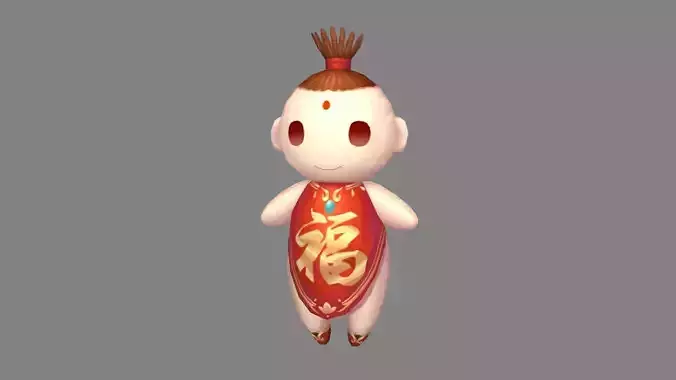 Chinese doll - Cartoon horror doll monster