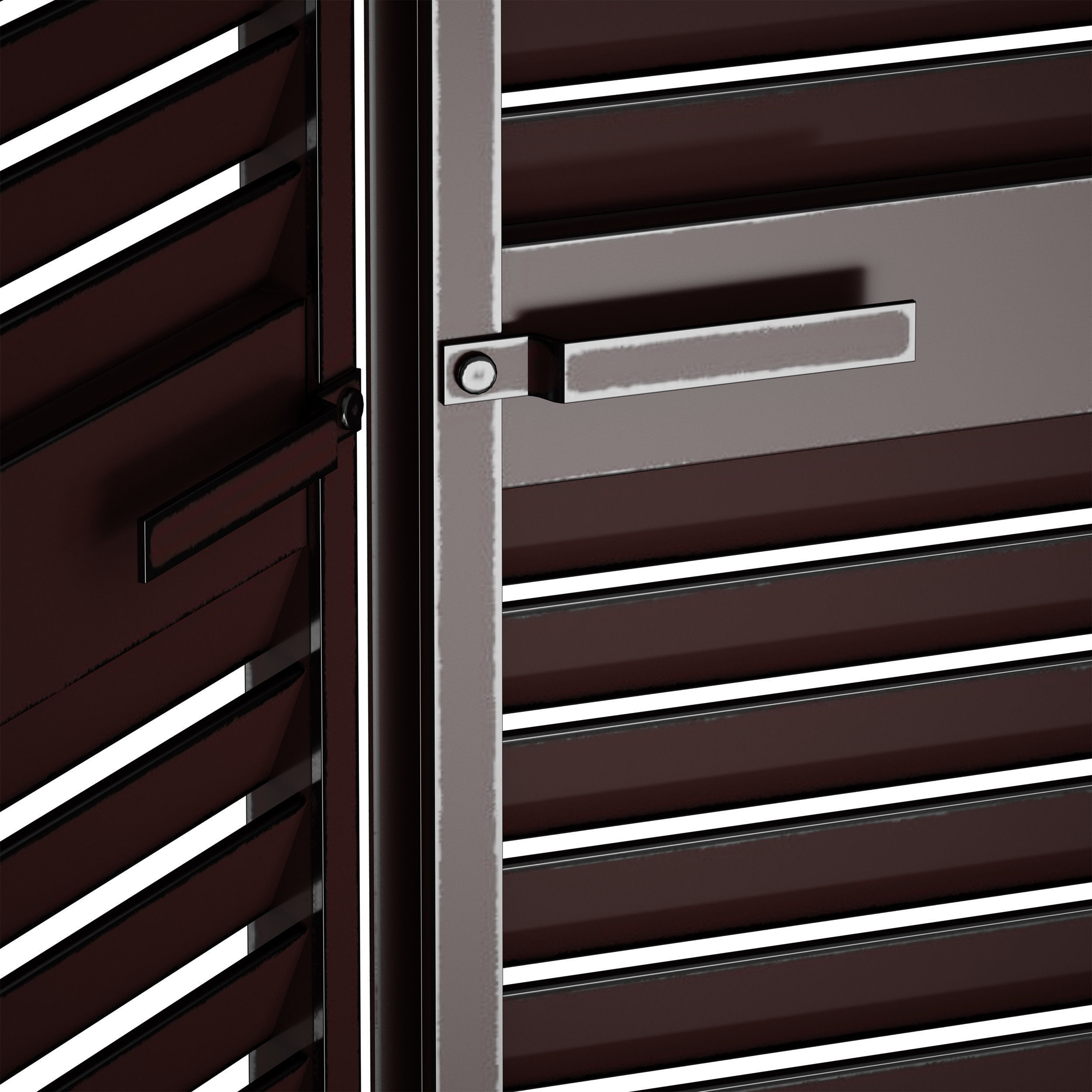Metal shutters and blinds 3D model_20