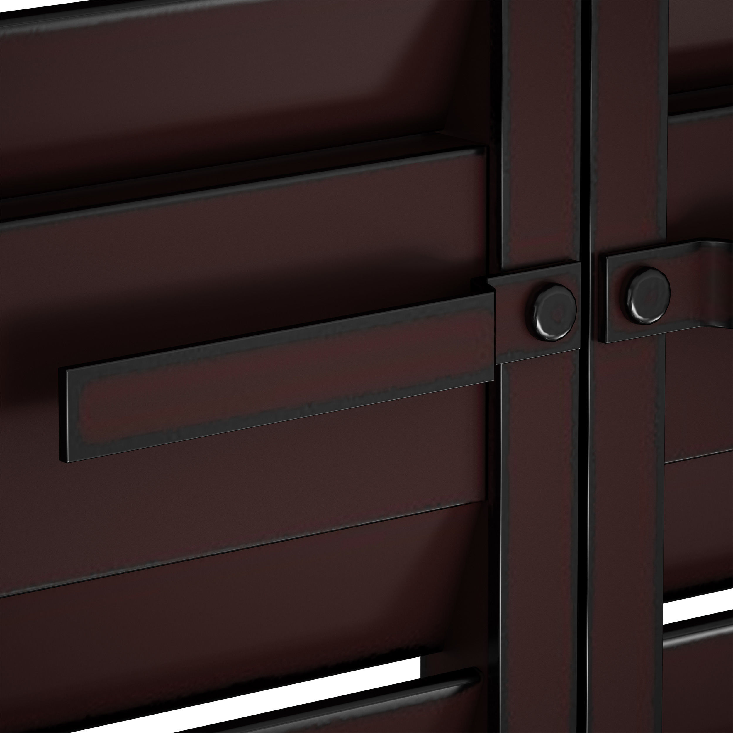 Metal shutters and blinds 3D model_19
