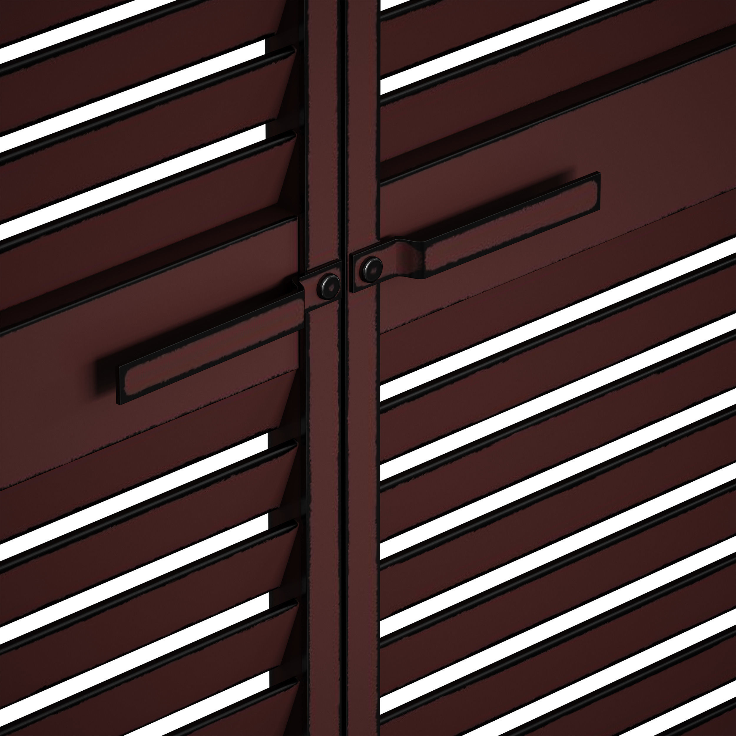 Metal shutters and blinds 3D model_16