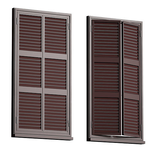 Metal shutters and blinds 3D model