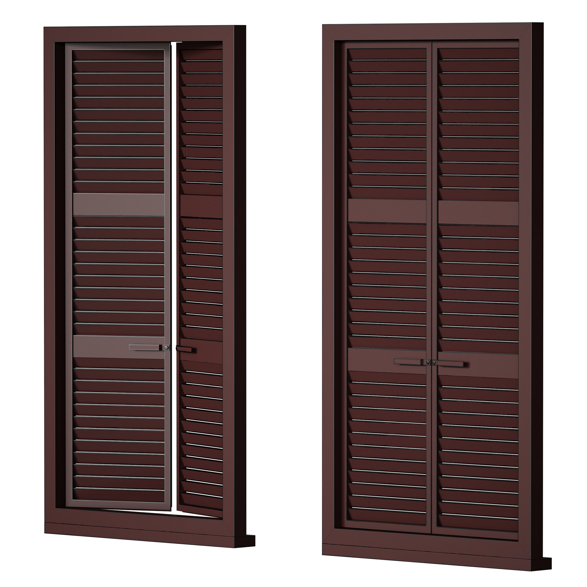 Metal shutters and blinds 3D model_6