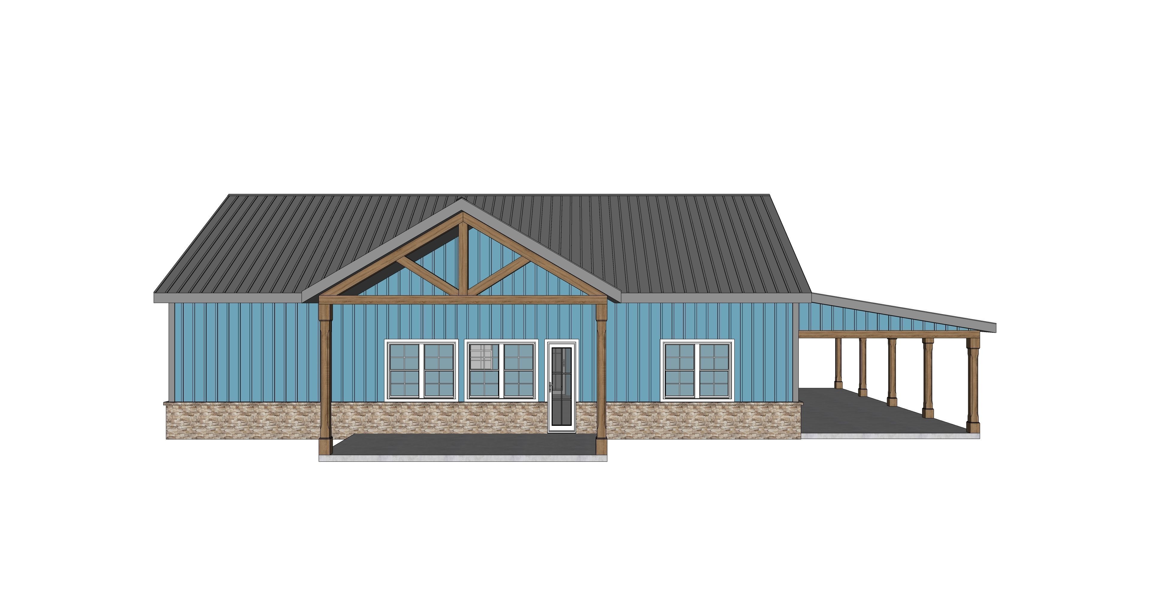 Barndominium House 028 -Archimple LLC 3D model_3