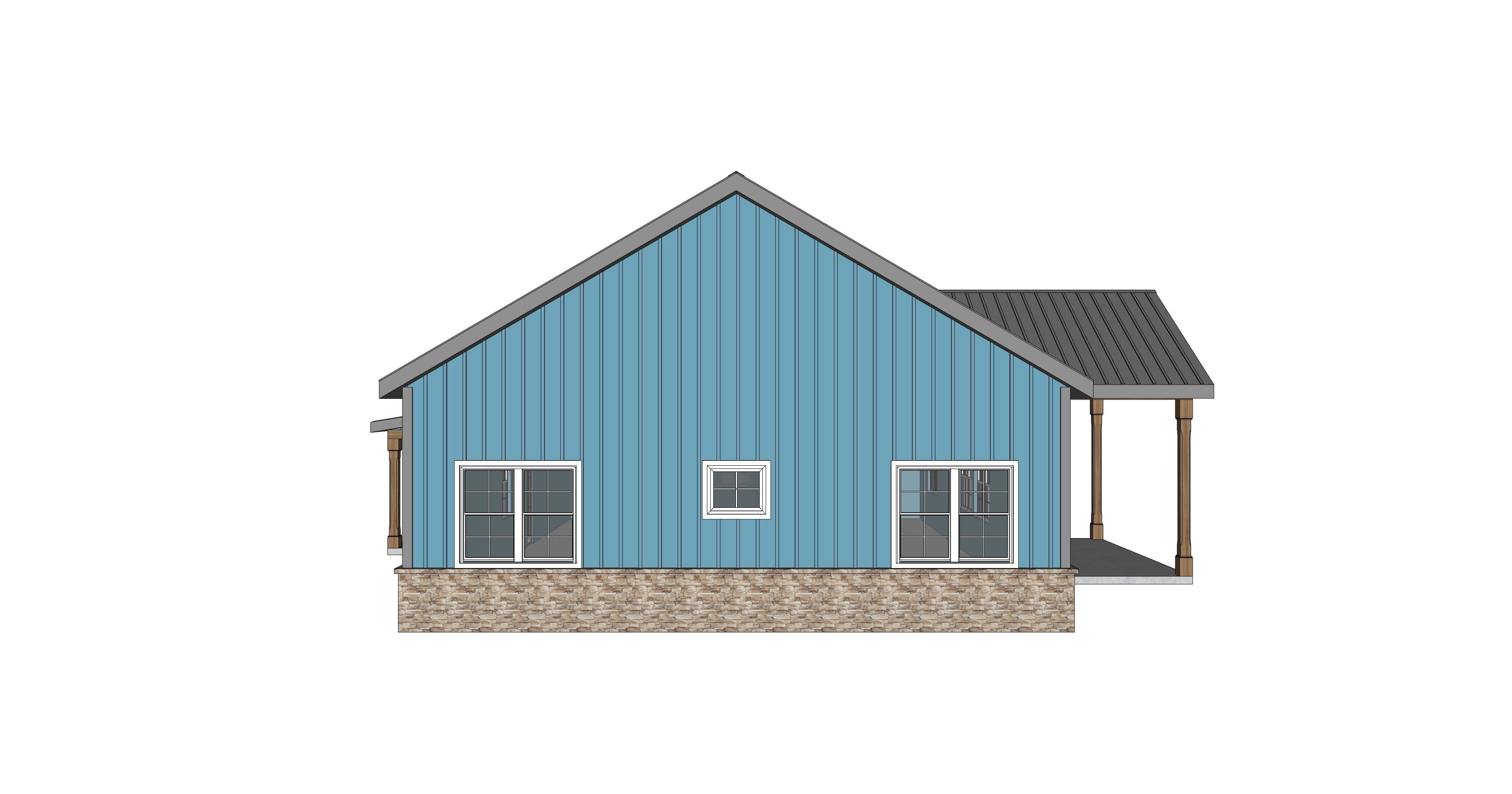 Barndominium House 028 -Archimple LLC 3D model_5
