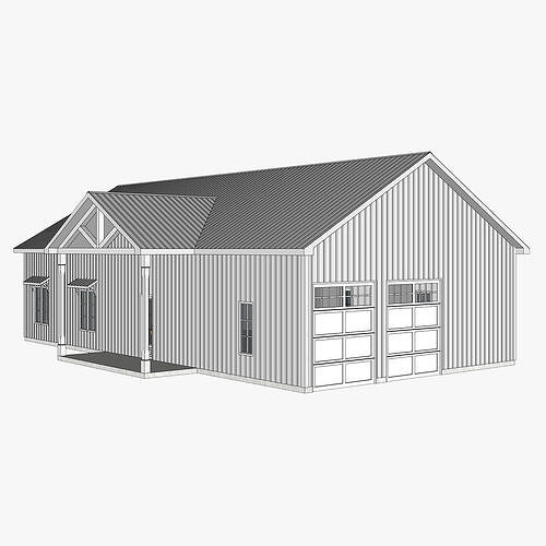 Barndominium House 029 -Archimple LLC 3D model