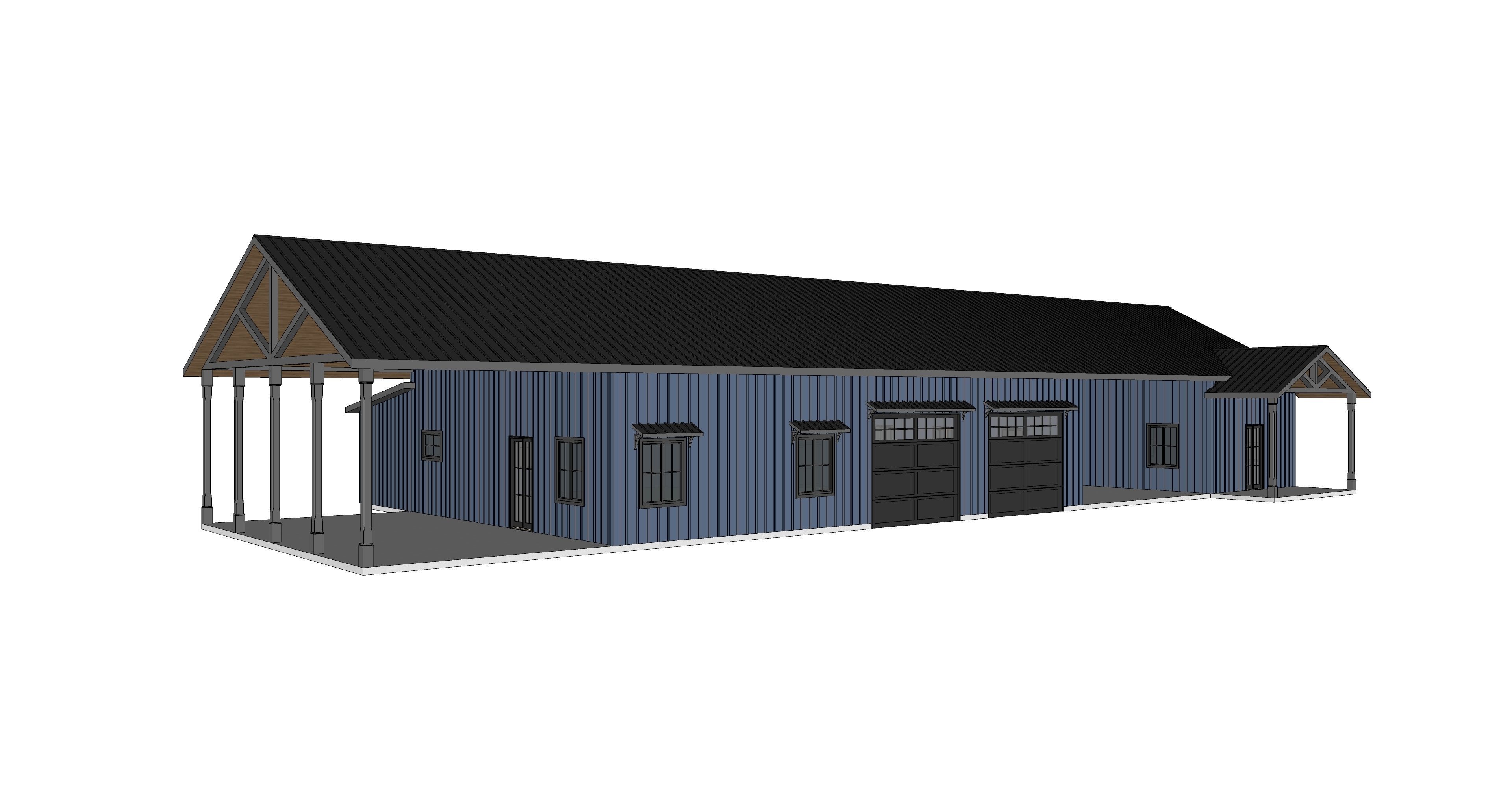 Barndominium House 32 -Archimple LLC 3D model_5