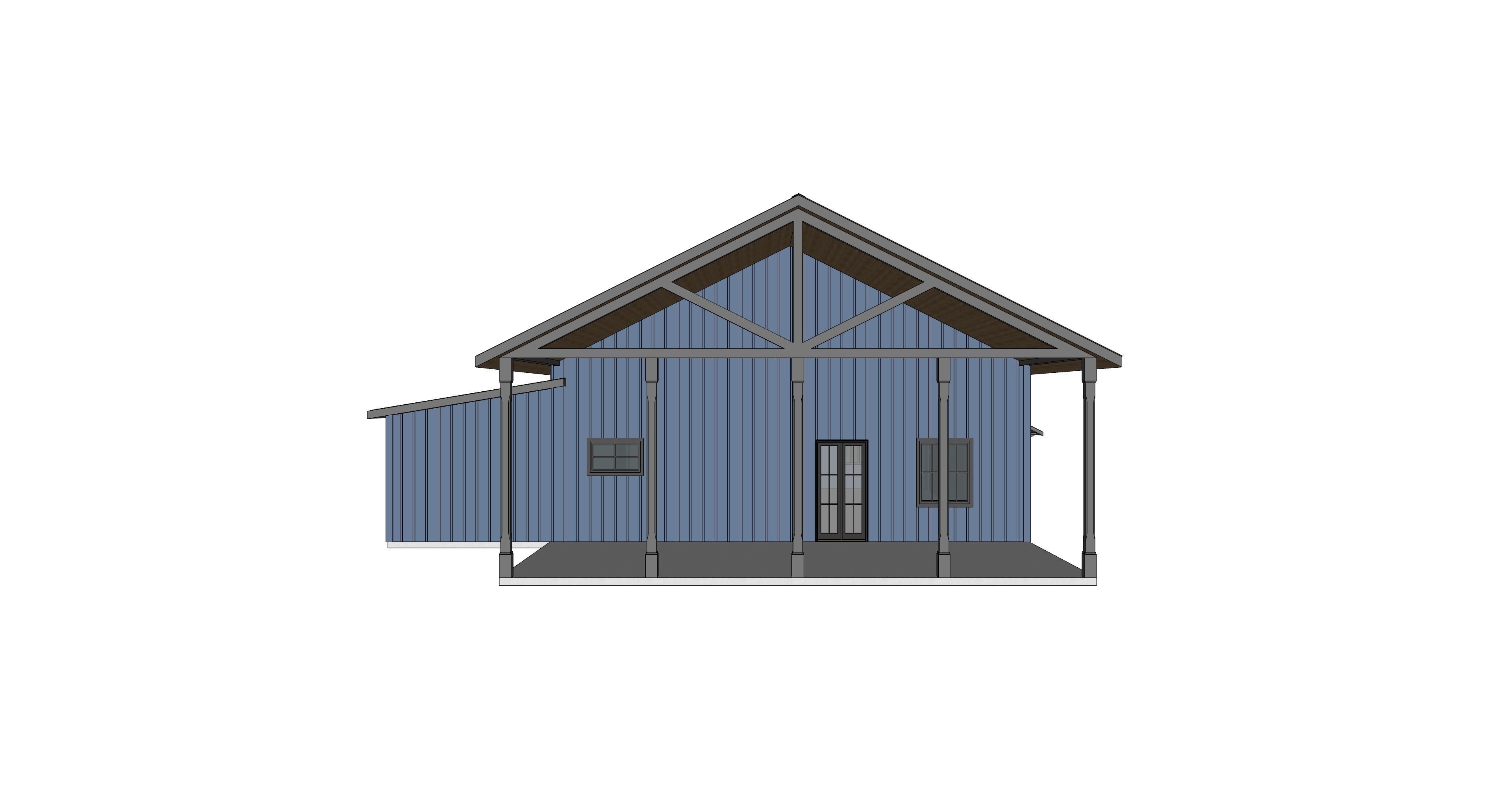 Barndominium House 32 -Archimple LLC 3D model_3