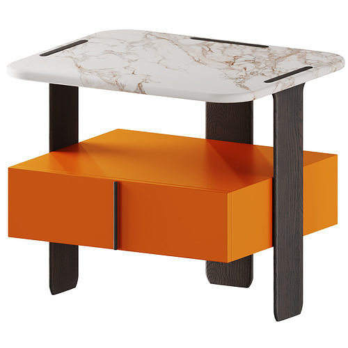 Trio Nighstand By Carpanese Home 3D model