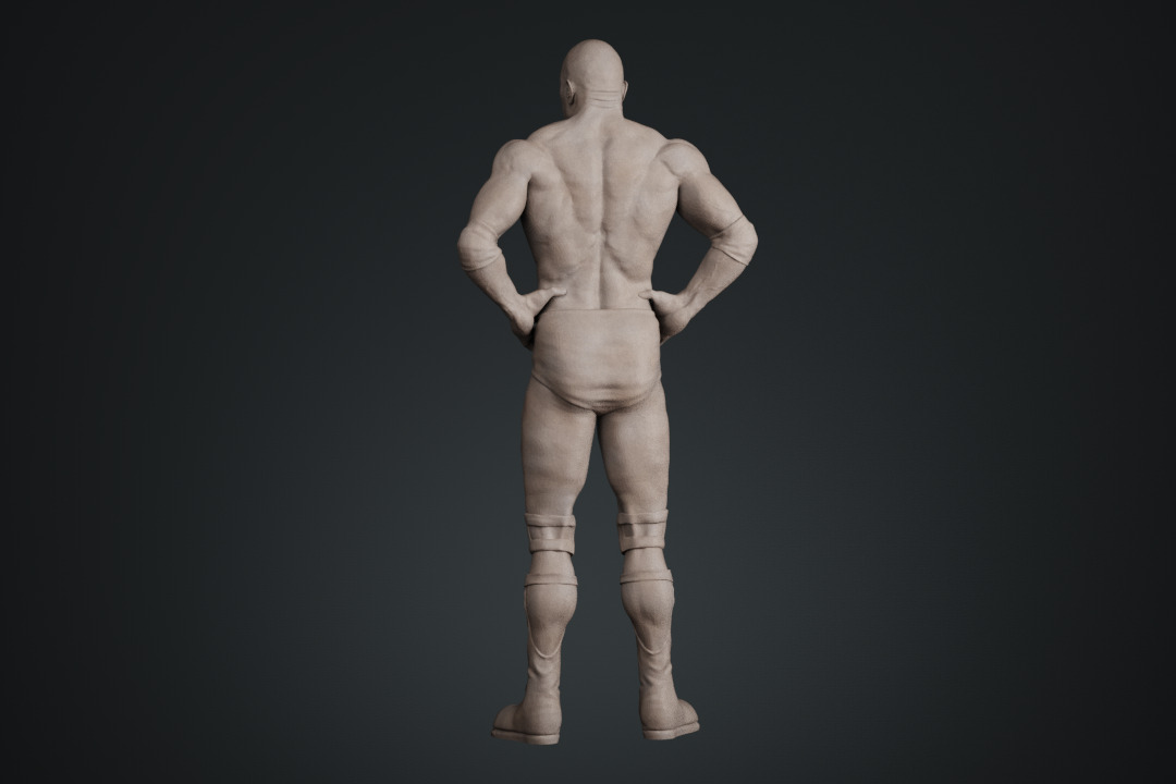 Dwayne Johnson The Rock 3D print model_21