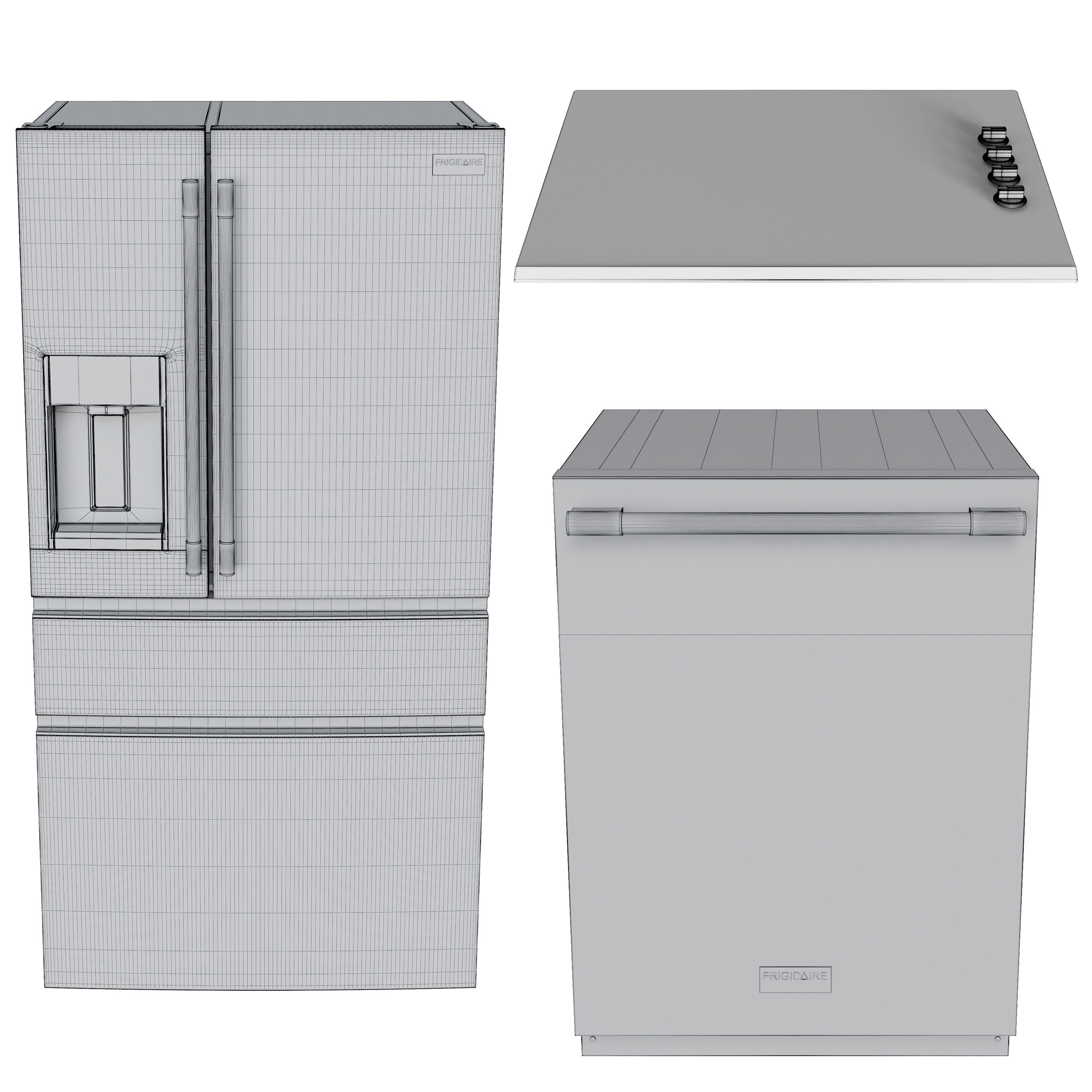 Frigidaire Appliances Collection 02 3D model_7
