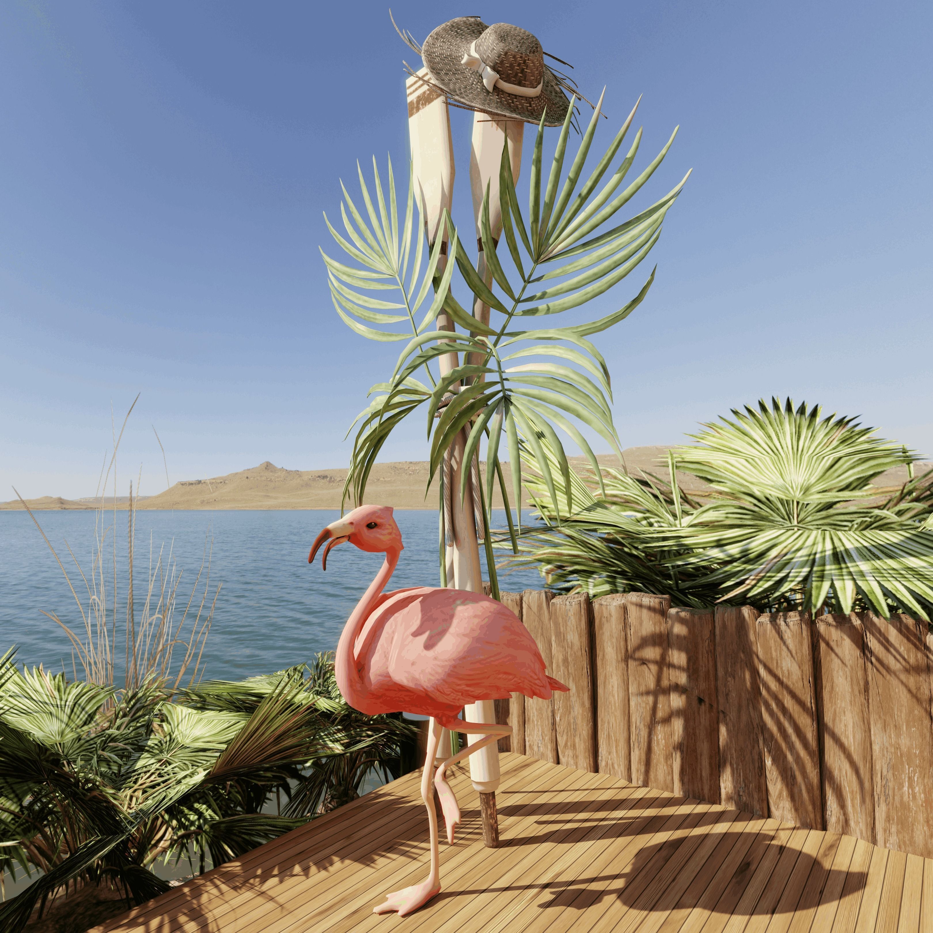 A Summer Place To Relax Blender Scene - DAY 3D model_5