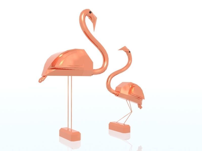 pelican sculpture art 3D print model_3