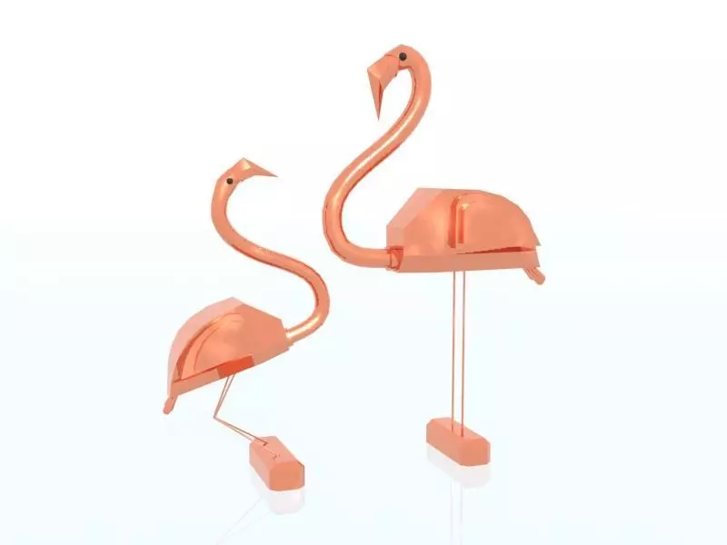 pelican sculpture art 3D print model_0