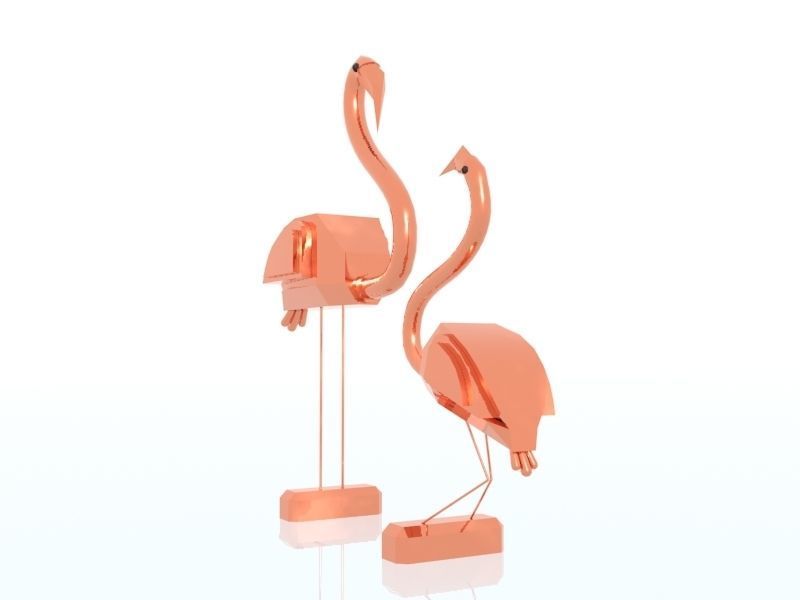 pelican sculpture art 3D print model_4