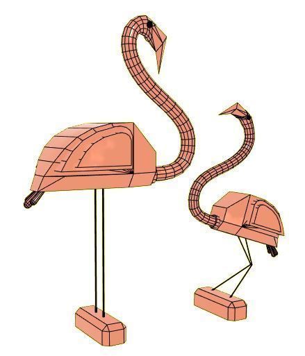 pelican sculpture art 3D print model_5