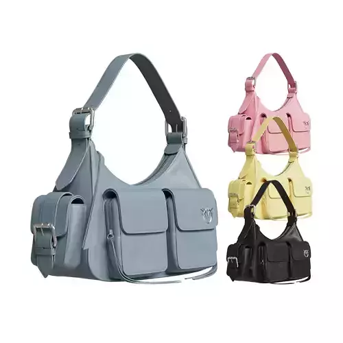 Handbag PINKO Love Birds motif cargo shoulder bag 