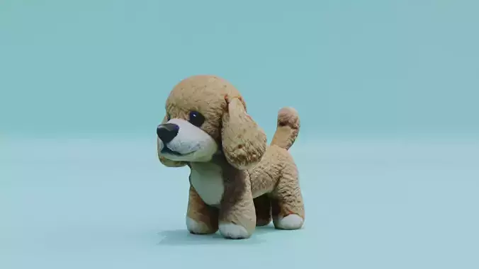Poodle Rudy Puppy Toy Plush Dog