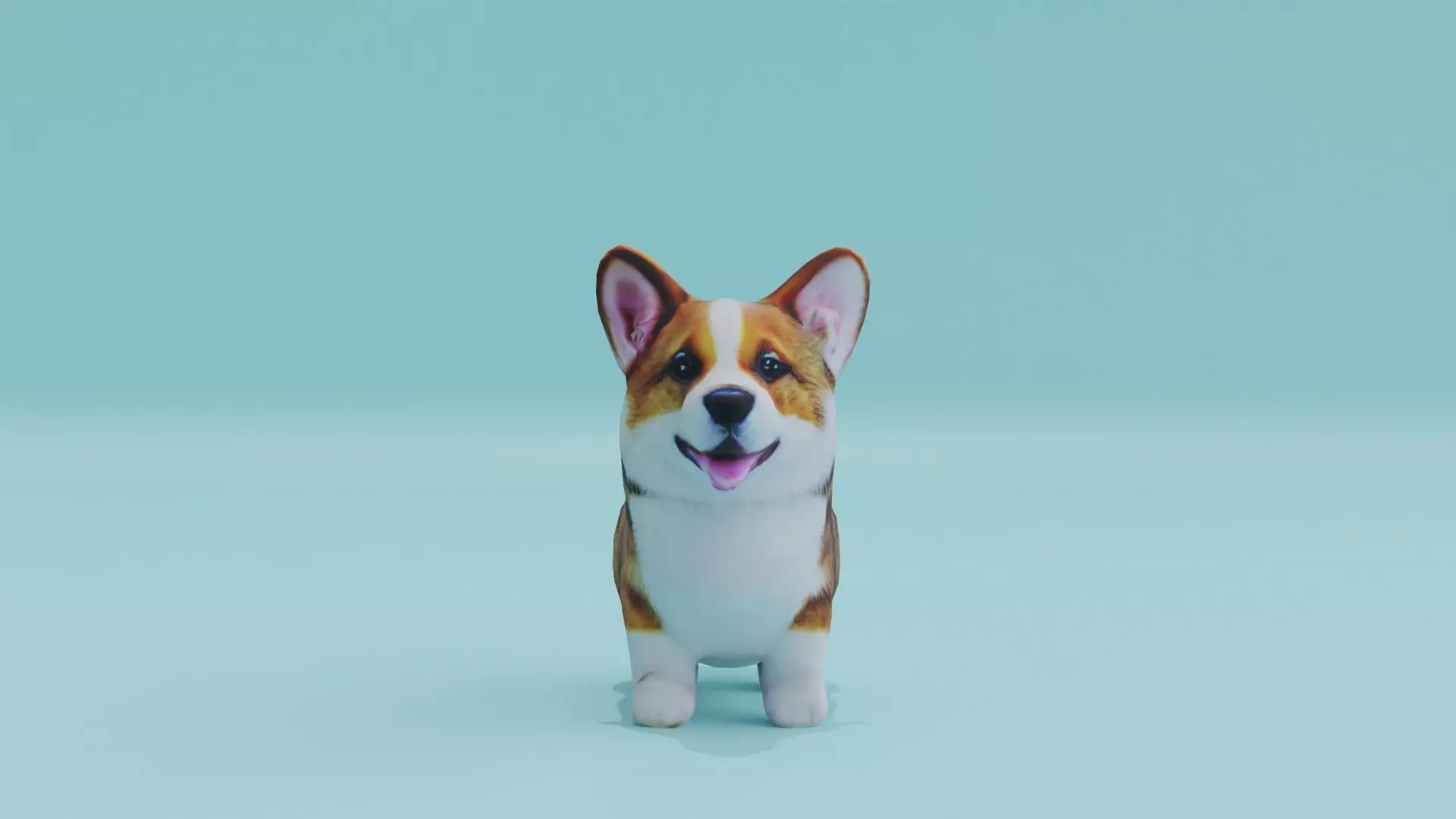 Corgi Puppy Dog Cute Free low-poly 3D model