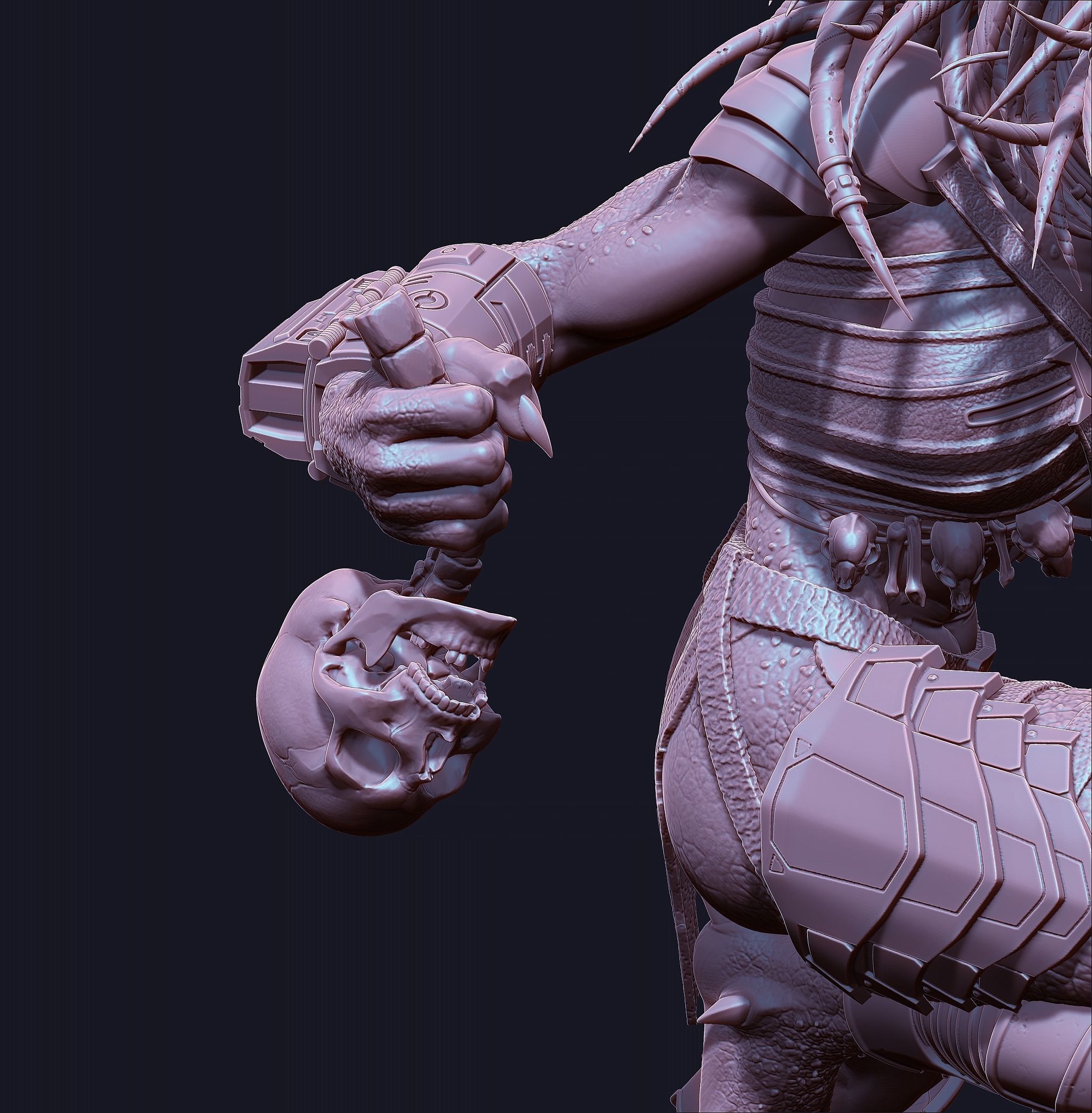 Predator female  3D print model_22
