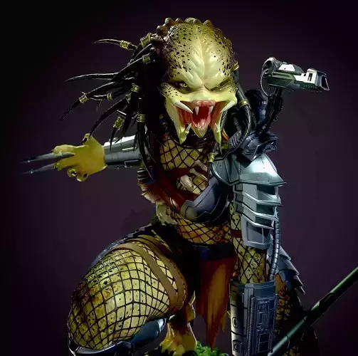 Predator female  3D print model